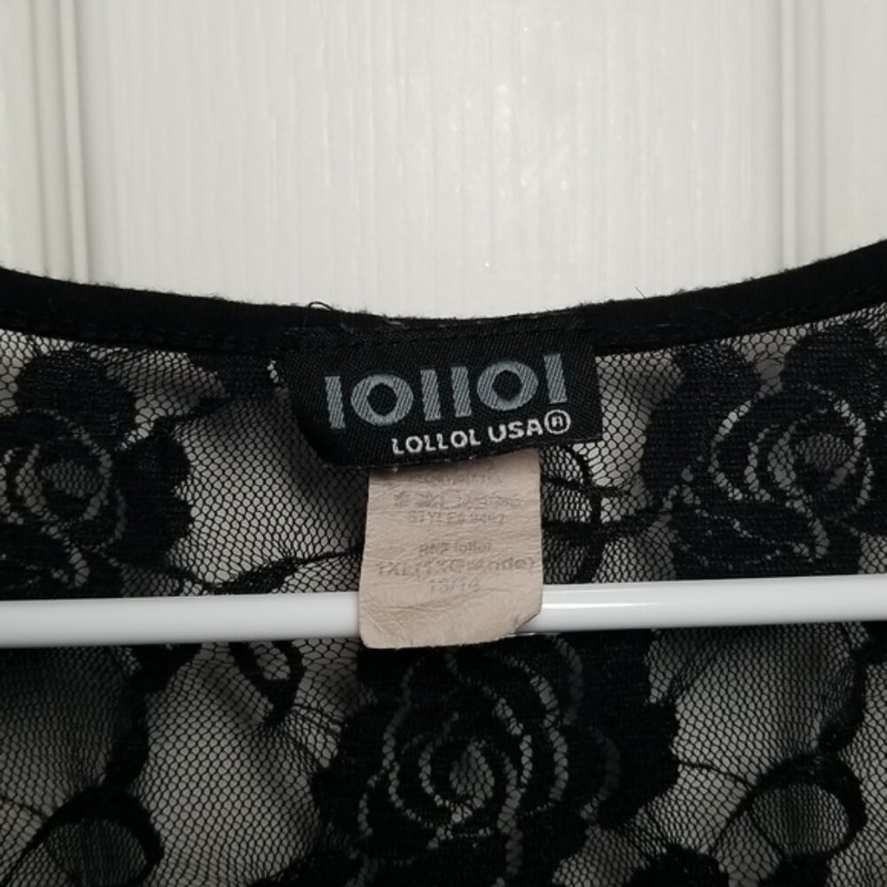 Black Ruffled Tank Top - Picture 2 of 5